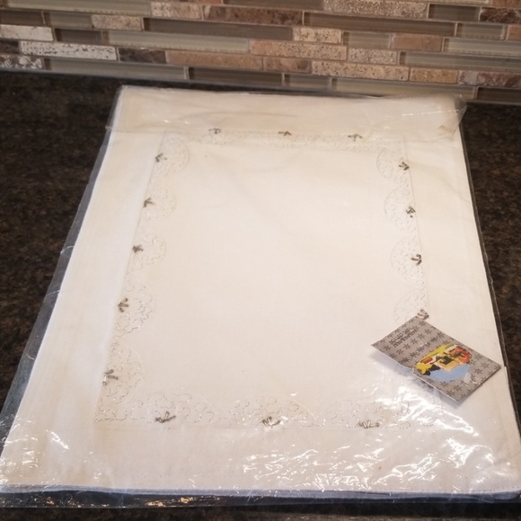 Nwt 100%cotton / India  white with silver - Picture 1 of 6